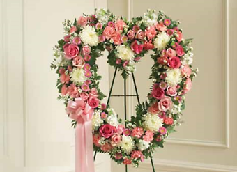 Pink &amp; White Open Heart