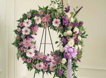 Lavender & White Wreath